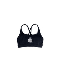 Energy Bra Medium Support - Black - lululemon // BE A GOOD PERSON *Pre-Order*