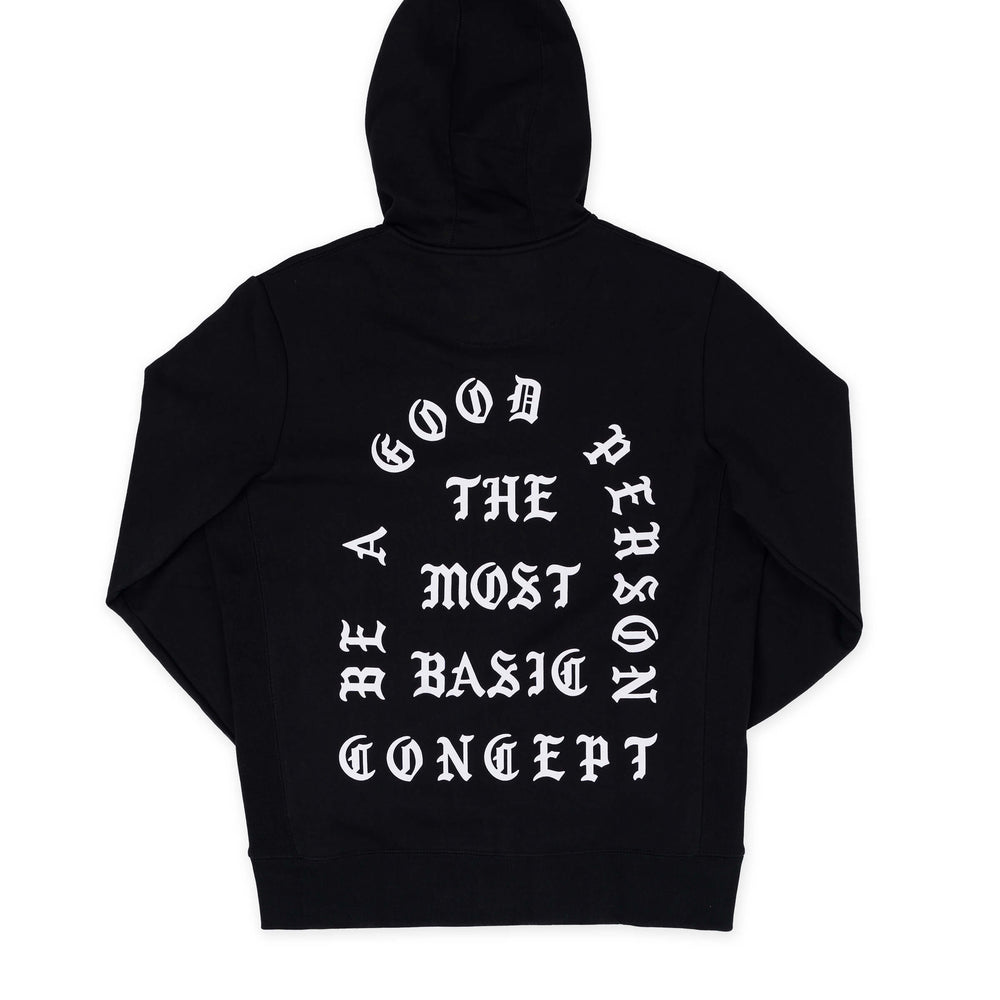 Saint Script Zip Up - Black