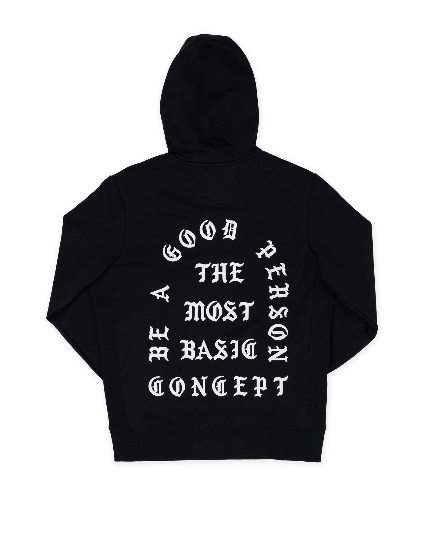 Saint Script Zip Up - Black