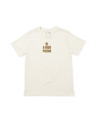 Signature T-Shirt - Cream/Brown