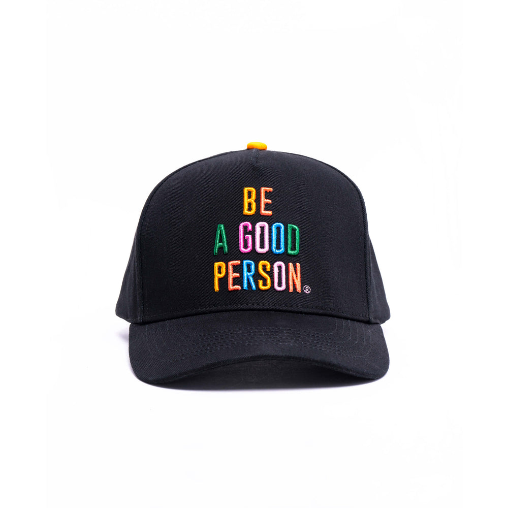 Color Spectrum Snapback Hat - Black