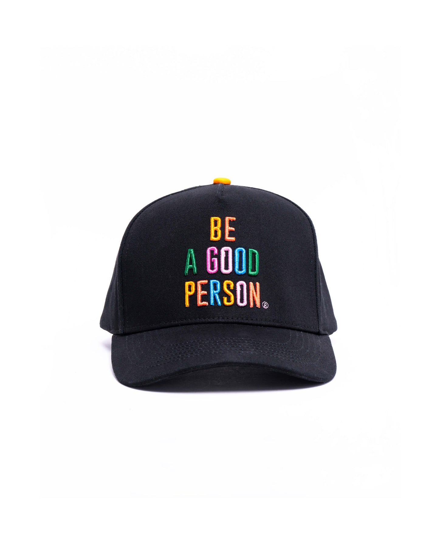 Color Spectrum Snapback Hat - Black