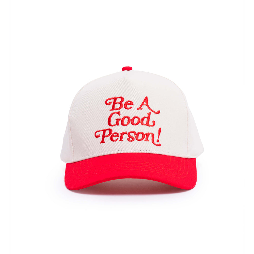 
                      
                        Exclamation Snapback Hat - Cream/Red
                      
                    