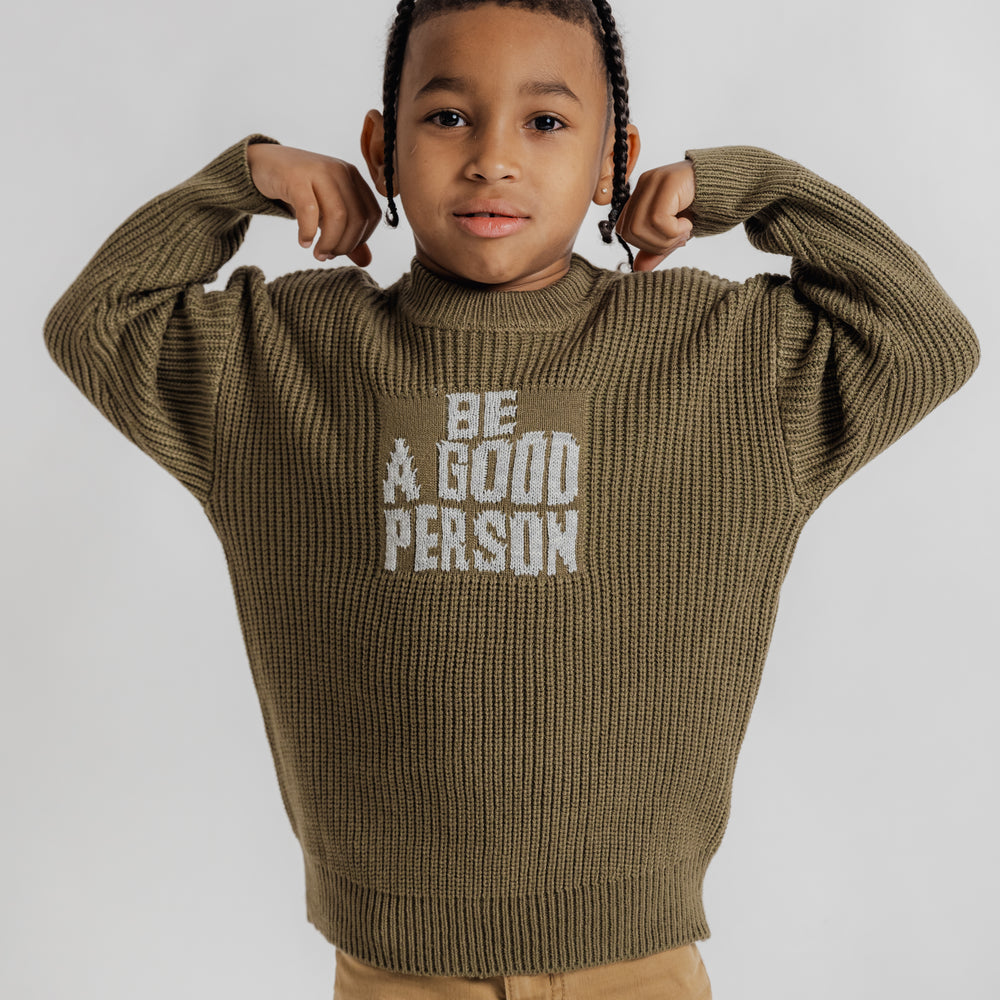 
                      
                        Signature Youth Knit Sweater - Olive
                      
                    