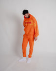 Pinched Sweatpants - Orange Sherbet