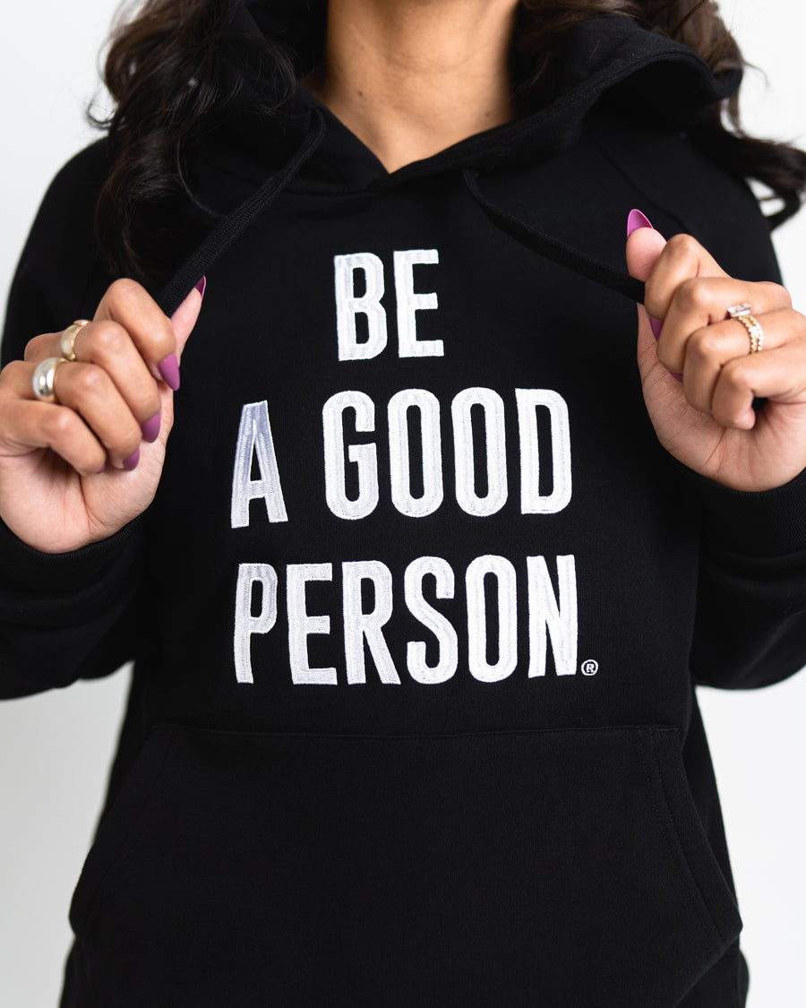 Signature Hoodie - Black – Be A Good Person
